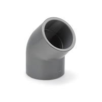 Codo PVC 45º para encolar