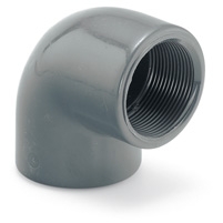 Codo roscado PVC