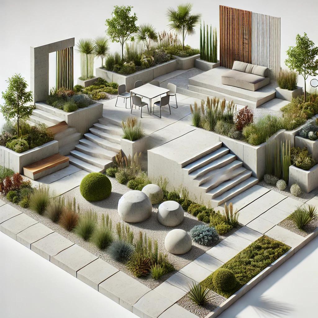 jardin estilo modernista