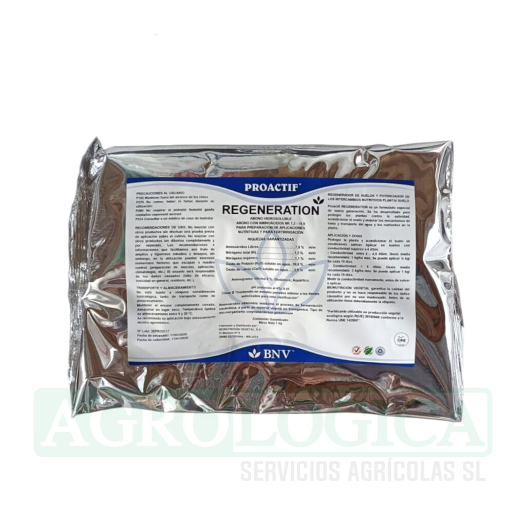 proactif regeneration es un producto para regenerar suelos salinos.